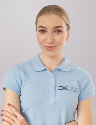 Medicinos diagnostikos ir gydymo centro kineziterapeutė Viltė Štrapenskaitė Medicinos diagnostikos ir gydymo centro kineziterapeutė